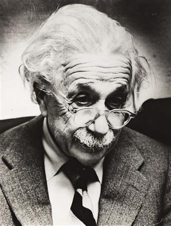 (ALBERT EINSTEIN) A file from Wide World Pictures and Associated Press Photos with 100 photographs retracing Einstein's personal and p